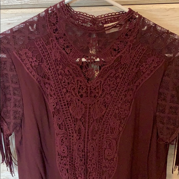 Altar’d State Burgundy Dress - Picture 2 of 3